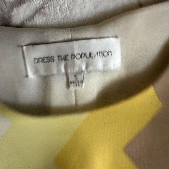 dress the population dress S Zigzag Lace-Up Coverup, 70s Style , Disco, Sequins - Picture 5 of 9